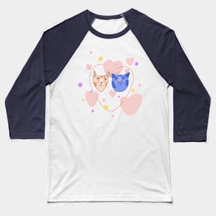 Cats in love Baseball T-Shirt